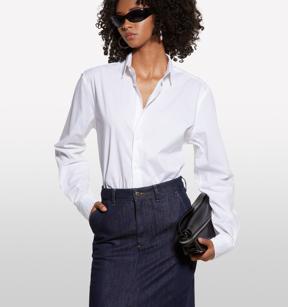 Chemise blanche slim fit - chemises pour femme - Blanc | Sisley image number 3